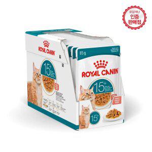 로얄캐닌 고양이사료 캣 에이징 15+ [그레이비] 파우치 85g 12개 (1BOX)