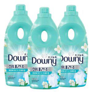 다우니 초고농축 섬유유연제 실내건조 섬유유연제 본품 1L 3개