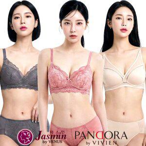 [비너스] 브라 팬티 세트 빅사이즈 노와이어 A B C D E F G 컵 풀컵 몰드 와이어 노라