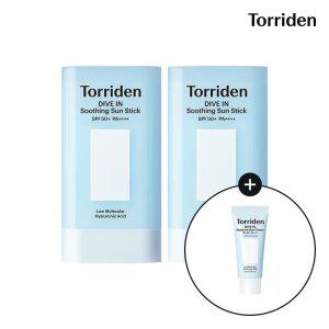 [SET] 토리든 다이브인 모이스처 수딩 선스틱 19g X 2개 (+모이스처 선크림 20ml)