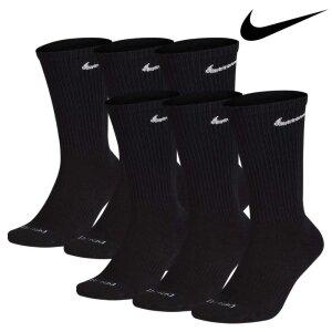 나이키 양말 플러스 쿠션 크루 블랙 6켤레 SX6897-010