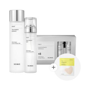 싸이닉 미백 주름개선 퍼스트 3종세트 에센스 215ml + 미스트 120ml + 앰플 28개입_썬