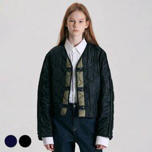 [택가 258,000원] 벤셔먼 여성 배색 퀼팅 점퍼 BNDJP912F