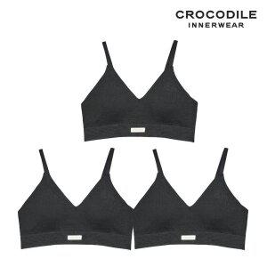 [크로커다일] 감탄브라 에브리핏 소프트 브라렛3종 블랙 CDWBR5O22_3