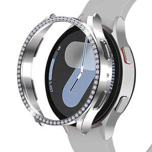 갤럭시워치 큐빅 베젤링 커버 보호 케이스 7 6 5 4 호환 40/44mm