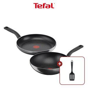 [테팔] 쿡이지 프라이팬 2종(팬28+웍28)+뒤집개