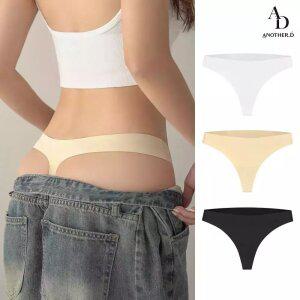 [3개 세트] 심리스 티팬티 여성 T팬티 끈 누디 속옷 이너웨어