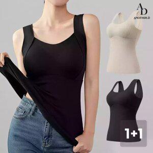 [1개+1개 한겨울 발열 나시] 웜업 기모 브라탑 나시 브라런닝 투인원 히트텍