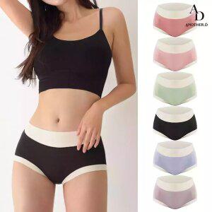 [6개 세트] 쫀쫀한 고탄력 마카롱 모달 스판 노라인 팬티 6p