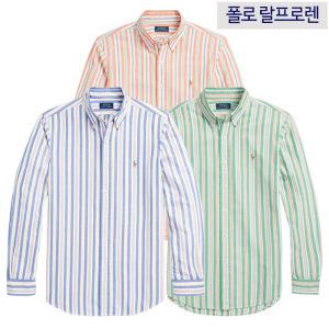 폴로 랄프로렌 맨즈 스트라이프 옥스포드 긴팔셔츠