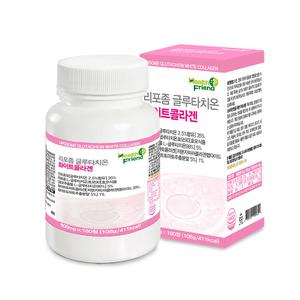 헬스프랜드 리포좀 글루타치온 화이트 콜라겐 6개월분 600mg x 180정 인지질코팅 비타