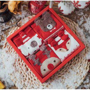 J2K 크리스마스 양말세트 4켤레 성탄절 선물 연말 분위기