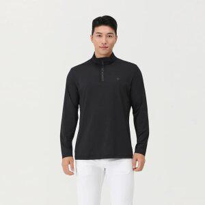 [엘르골프] 남성 반집업 목크넥 티셔츠_6I15401