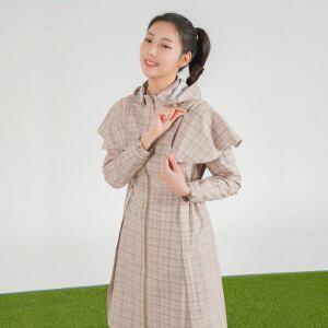 [엘르골프] 여성 시즌패턴 긴기장 비옷 점퍼_6I22901