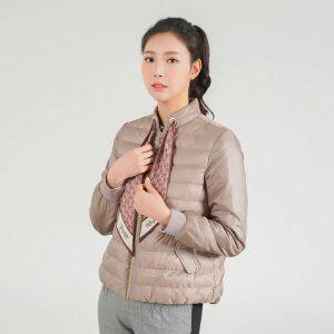 [엘르골프] 여성 스카프 포인트 경량패딩 점퍼_6I21301