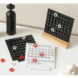 J2K 우드 캘린더 달력 스탠드 레트로 만년 감성 미니멀