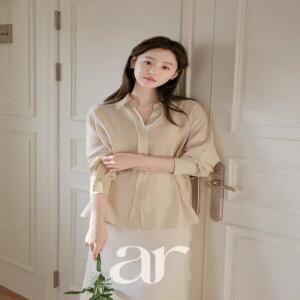 (MADE/벨트세트/봄ver) 몰리브 텐셀 디링 벨트 셔츠 블라우스 bs8591