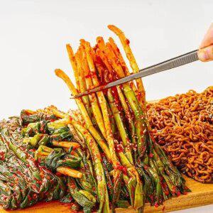 국산 100% 전라도 파김치 1 kg + 1kg / 총 2 킬로/ 쪽파김치 /주문 후 제조