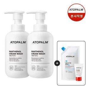 아토팜판테놀크림워시300ml 2개+[증정]탑투토워시 250ml(리필)+MLE 크림 30ml