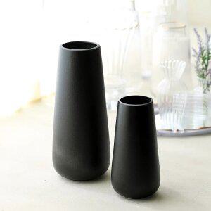 인테리어 꽃꽂이 생화 조화 오브제 꽃병 실린더 모던블랙 세라믹 화병
