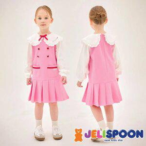 하트버튼플리츠원피스 /아동복