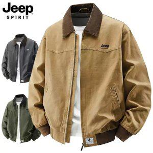 지프 JEEP SPIRIT 라이더 자켓 레트로 워시드 작업복 재킷 집업 코트 점퍼 남여공용 여