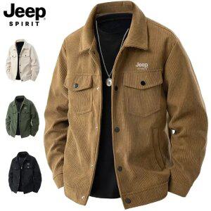 지프 JEEP SPIRIT 라펠 코듀로이 자켓 패션 재킷 코트 보온 방풍 가을 점퍼 여성 남성