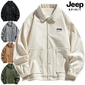 지프 JEEP SPIRIT 남녀공용 코듀로이 점퍼 자켓 스탠드 카라 패션 재킷 코트 오버핏 여