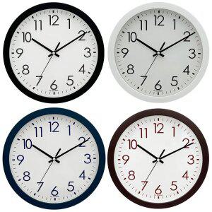 국산 심플ABS 벽시계 거실 사무실 교실 무타공 아날로그 무소음 벽걸이시계 각인 인쇄