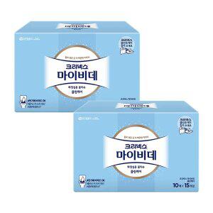 크리넥스 마이비데 클린케어, 10매, 15입, 2개(300매)