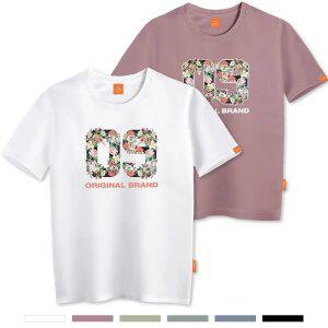 엘라모 제로나인 반팔 티셔츠 남녀공용 빅사이즈 S~4XL