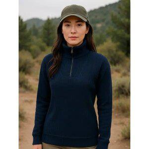 [아웃도어스/마운티아]여성 겨울 집업 티셔츠 네이비_1MQTSW2502