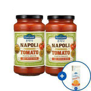 [내일도착] 폰타나 나폴리 뽀모도로 토마토 파스타소스 600g x2병 +면 250g