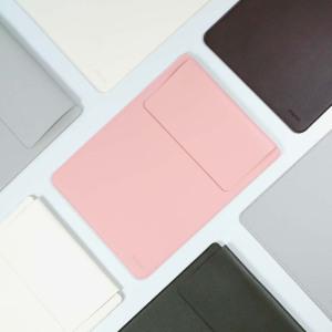 모락 마스 가죽 노트북 파우치