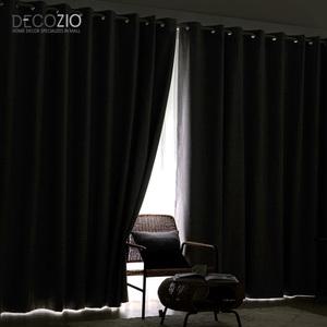 [데코지오] 쉐도우 100% 차단 암막커튼 2장세트 쿨그레이 260X160