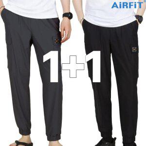 [에어핏] 원플러스원 여름 남성 카고 조거팬츠 냉감 바지 AIF-1003