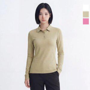 웨스트우드 여성 베이직 긴팔 폴로티_WO1WCTP408