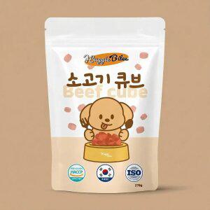 허기바이츠 강아지 노즈워크 큐브 간식 소고기 270g