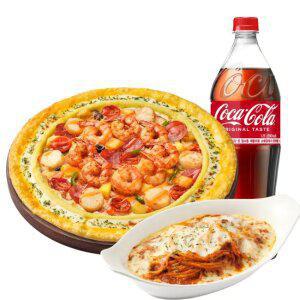 피자헛 씨푸드킹 리치골드 L+리치치즈파스타+콜라 1.25L
