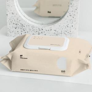 올챌린지 보이는 물티슈 베이지 100매 10팩 엠보싱 캡형 모음 외 프리미엄 아기물티슈