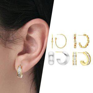 [골드피아] 14K 골드핀 볼드/링귀걸이 모음