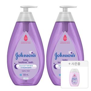 존슨즈 베드타임 바스 500ml, 2개+ 증정(존슨즈 베드타임 로션 100ml, 1개)