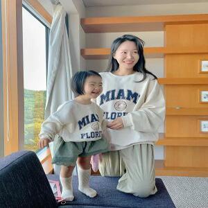 플로우 루즈 맨투맨 (3color) 어른ver/베이비ver