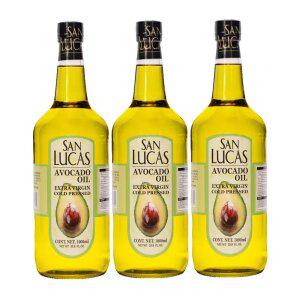 San-Lucas 아보카도 오일 1L x 3병+원터치캡 엑스트라버진 냉압착 HASS 외