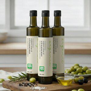 유기농 냉압착 엑스트라버진 올리브오일 500ml 3병 올리브유