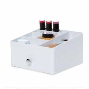 데스크테리어 사무실 책상 위 소품 다용도 수납 정리함 피아노 오거나이져 화이트 화장