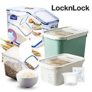 락앤락 쌀통 5kg 10kg (계량컵+제습제) 잡곡통 시리얼 파우더 사료통 냉장고 정리 보관