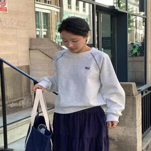 비러브드 자수 나그랑 맨투맨 (2 color)