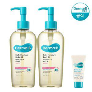 [공식] 더마비 데일리 모이스처 바디오일 200ml (프레쉬피치) x2개+튜브견본(랜덤)