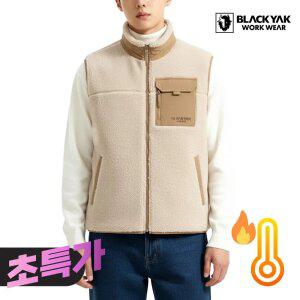 [블랙야크] 플리스 발열조끼 베스트 보온 USB 온도 방한 온열